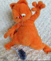 040 Cat Garfield Weaving Drawing Doll Chinese Illustration Crochet Electronic Handbook Wool Course