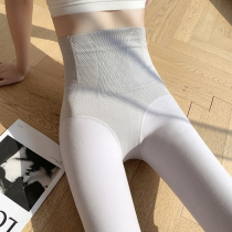 High waist belly lifting hip thick leggings womens De velvet seamless autumn pants plus velvet wear warm pants in autumn and winter wear