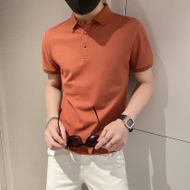 Summer ins tide brand all-match short-sleeved POLO shirt men slim lapel half-sleeve T-shirt 2021 new summer half-sleeve