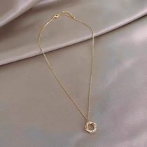 Ottles discount store Withdrawal Cupboard Clearance Clear Cabin Glitter 18K Gold Necklace Outlets Women Accessories