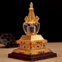Tibetan Buddhist supplies 6-inch crystal stupa the eight-pagoda of the Bodhi Pagoda Stupa 1