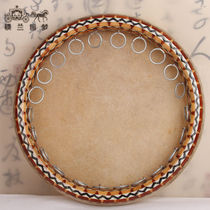 Xinjiang tambourine high-end mahogany buffalo skin 35 40 cm handmade national musical instruments professional performance of national tambourine