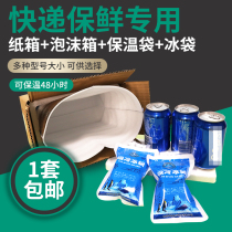 Ice bag express special frozen foam box plus ice bag incubator refrigerator food medicine breast milk fresh and cold storage