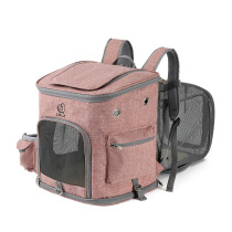 Belt extension Pet Backpack Double Shoulder Cat School Bag Increased Number Two Teddy Dogs Bag Breathable for Outdoor Portable Bag Cage