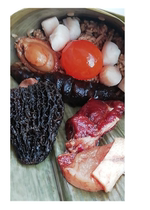 Chaoshan zongzi sea cucumber scallop abalone morel seafood zongzi egg yolk meat zongzi meat zongzi seafood zongzi