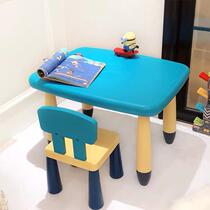 New childrens learning table desk writing table and chair set desk kindergarten table and chair plastic table and chair girl boy