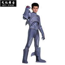 Halloween Childrens Day big shark stage performance suit Children mech warrior shark Boy dress up one-piece costume