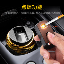 Creative car ashtray supplies multi-function suspension with lid LED light car universal personality car ashtray