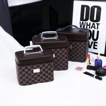 Double-layer Korean makeup large-capacity new box letter printing portable new storage box new product storage box