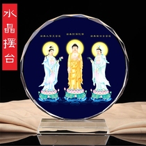 Knot Edge Crystal Pendulum Table Buddha Portrait portrait of the western Sant Amitaba Buddha views the great trend to the Bodhisattva Buddha portrait