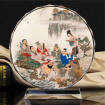 Taoist statue of Eight immortals crossing the sea Portrait of Lv Dongbin Portrait of Lv Chunyang ancestor hanging portrait of Chunyang real person crystal table