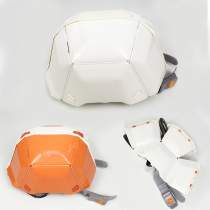 Folding helmet disaster prevention helmet portable emergency hat Blue Sky rescue protective hat labor insurance outdoor Leader Printing