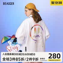 BEASTER x Pony Polly co-name oil painting flash powder polo shirt retro College trend long sleeve top