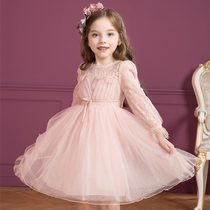 Girls dress Dress Autumn 2022 New Fashion Children Dress Little Girl Foreign Air Fluffy Dress Child Princess Dress