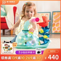 Bile btoys greedy whale children Electric Track baby spit toy puzzle baby learning crawling early education