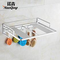 Space aluminum kitchen wall-mounted microwave oven bracket oven rack storage rack drilling installation