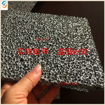 Through-hole foam aluminum pore filter element foamed aluminum microporous filter element open foam aluminum honeycomb porous filter material