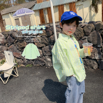 Foam home childrens clothing 2022 new boys Summer slim fit shirt child shirt male and female baby summer clothing blouses