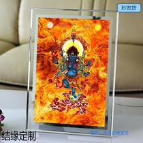 Custom filth trail King Kong portrait 32 Buddha statue painting photo paper plastic seal Vigorously mighty anger to remove filth King Kong Thangka marriage