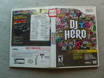 Genuine WII music game DJ HERO DJ HERO without Book