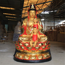  Factory direct sales temple resin buddha statue dedicated to 1 meter 6 high send son empress Buddha Bodhisattva send son Guanshiyin