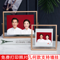 6 6 8 7 10 inch a4 glass ornaments custom wedding registration certificate certificate couple photo frame table creative