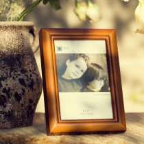 (Jane Fan)Solid wood photo frame table wall hanging 5 6 7 8 10 12 16 20 inch rectangular simple creative
