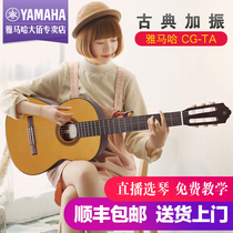 Yamaha guitar CGTA classical veneer vibrating wooden guitar plus shock electric box guitar children adult playing 39 inches