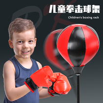 Child Elementary School Children Gloves Boxing Sandbag Tumbler Vertical Training Equipment 6 Home 3-10 Year Old Boy Toy 5