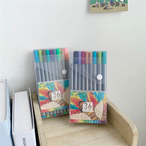 Boxed 36-color painting brush waterproof quick-drying student multi-purpose hand account 0 4mm needle tube hook pen