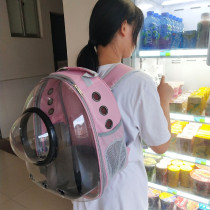 Cat Bag Out Portable Cat Backpack Double Shoulder Space Cabin Dog Breathable Portable Pet Big Transparent Kitty Bag