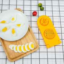Egg cutter thickens stainless steel multi-functional two-in-all leather egg slicer for egg cutter