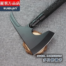 Multifunctional folding outdoor axe combination axe military axe knife fire axe camping hand axe tree cutting axe