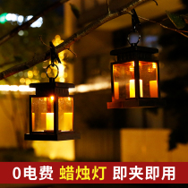 Solar Outdoor LED Folk Juku Decorative Lights Waterproof Outdoor Villa Courtyard lamp Garden Landscape Balcony Candle Light