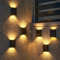 New solar outdoor lamp home waterproof wall lamp courtyard garden layout terrace balcony landscape atmosphere decoration
