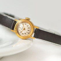 TimeVintage Soviet vintage Antique Fascinates you Sub-dial Exquisite Elegant Belt Ladies Mechanical Watch