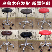 Xinjiang Urumqi beauty stool small stool beauty salon special rotating lifting stool barber shop big work stool