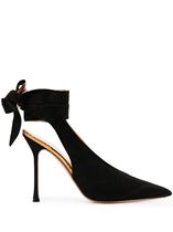7-fold FRANCESCO RUSSO 2021 pointed heel wrap ankle strap for womens heels