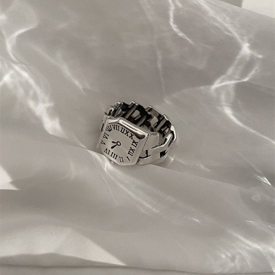 taobao agent Trend fashionable one size watch, retro ring, punk style