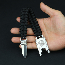 Bracelet Knife Self-Defense Multifunctional Male Wolf Umbrella Rope Bracelet Weaving Field Outdoor Tactical Bracelet with Buckle Knife