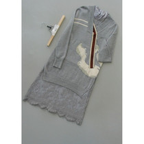 Full good brother C108-121] counter brand new wool two-piece bottoming dress 0 47KG