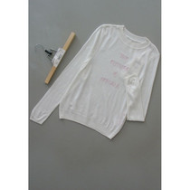 Purple P628-104] counter brand sheep wool women sweater top knitwear 0 18KG