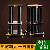 Dingyuan hifi shock absorber surround speaker bracket audio floor stand tray pad metal solid wood base frame