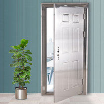 Stainless steel door 304 stainless steel anti-theft door entry single door child mother double door door balcony door glass iron door