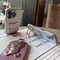 Built-in bracket violent bear suitable oppoReno8 tide Reno7 mobile phone case Reno6 men and women reno5 silicone reno4 all inclusive reno3 couple pro + creative se new R17 fine hole Reno2