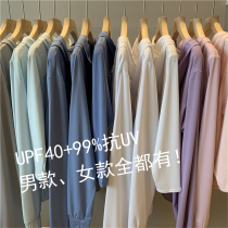 L2088 IN BLUE B into the classic UPD400 breathable hole function sunscreen coat couple Women