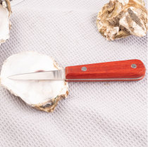 Raw Oyster Knife Thickened Wood Raw Oyster Special Professional Wood Handle Open Shell Knife Oyster Fan Prized Shell Seafood Knife Tool