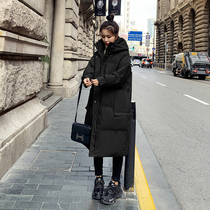 2021 Winter thickened down cotton-padded clothes female long over the knee East Gate bread clothes cotton clothes loose cotton padded jacket students