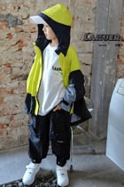 LAKUER childrens clothing Korean childrens windbreaker jacket 2021 autumn new men and women childrens stormtroopers foreign style