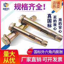 National standard M10 hexagon internal expansion screw M12 hexagon sleeve M8 floor special M16 built-in expansion bolt